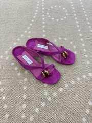 Uubags Jimmy Choo Emeri Stone 35 Violet Orchid Suede Sandals 3.5cm - 6