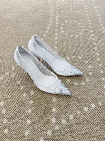 Uubags Christian Louboutin Miss Z Degrastrass Perla 10cm Pumps Silver