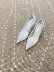 Uubags Christian Louboutin Miss Z Degrastrass Perla 10cm Pumps Silver - 6