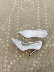 Uubags Christian Louboutin Miss Z Degrastrass Perla 10cm Pumps Silver - 4