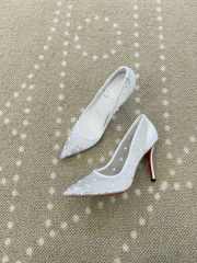 Uubags Christian Louboutin Miss Z Degrastrass Perla 10cm Pumps Silver - 3