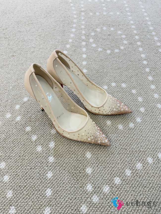 Uubags Christian Louboutin Miss Z Degrastrass Perla 10cm Pumps Light Silk - 1