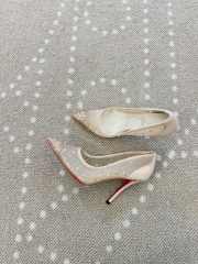 Uubags Christian Louboutin Miss Z Degrastrass Perla 10cm Pumps Light Silk - 5