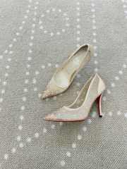 Uubags Christian Louboutin Miss Z Degrastrass Perla 10cm Pumps Light Silk - 3