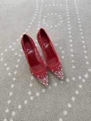 Uubags Christian Louboutin Miss Z Degrastrass Perla 10cm Pumps Red - 5