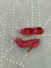 Uubags Christian Louboutin Miss Z Degrastrass Perla 10cm Pumps Red - 2
