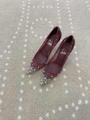 Uubags Christian Louboutin Miss Z Degrastrass Perla 10cm Pumps Deep Merlot - 5