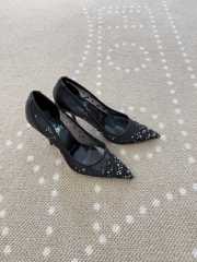 Uubags Christian Louboutin Miss Z Degrastrass Perla 10cm Pumps Black - 1