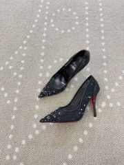 Uubags Christian Louboutin Miss Z Degrastrass Perla 10cm Pumps Black - 4