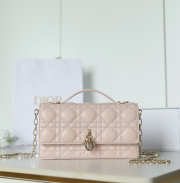 Uubags My Dior Mini Bag Powder Beige Cannage Lambskin 21x11.5x4.5cm - 1