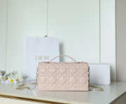Uubags My Dior Mini Bag Powder Beige Cannage Lambskin 21x11.5x4.5cm - 4