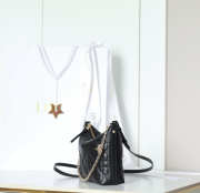 Uubags Dior Diorling Mini Bag Black Macrocannage Lambskin 18x16.5x6cm - 6