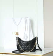 Uubags Dior Diorling Mini Bag Black Macrocannage Lambskin 18x16.5x6cm - 4