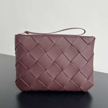 Uubags Bottega Veneta Diago Large Pouch In Deep Mahogany 33x23x2cm