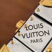 Uubags Louis Vuitton M29750 Tile Trunk Bag Silver Mirror Canvas Material 9x9x9cm - 4