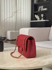 Uubags Chanel Classic Flap Bag Caviar Jumbo In Red 19.5x30x10cm - 5