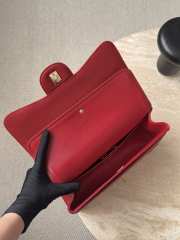 Uubags Chanel Classic Flap Bag Caviar Jumbo In Red 19.5x30x10cm - 4