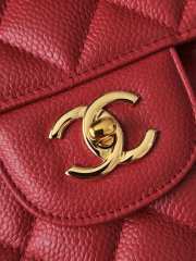 Uubags Chanel Classic Flap Bag Caviar Jumbo In Red 19.5x30x10cm - 2