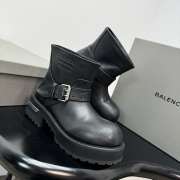 Uubags Balenciaga Venom mini bootie in black waxed suede calfskin 2cm - 4