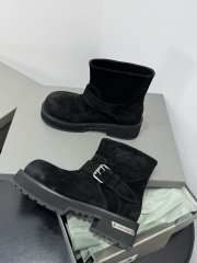 Uubags Balenciaga Venom mini bootie in black waxed suede calfskin 2cm - 2
