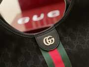 Uubags Gucci Giglio small tote bag in black GG canvas 25x20x15cm - 4