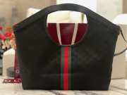 Uubags Gucci Giglio large tote bag in black GG canvas 60x47x16cm - 3