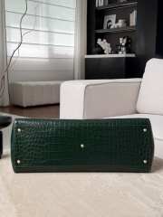 Uubags Chanel Large Tote Bag Crocodile Embossed Calfskin & Gold-Tone Metal In Dark Green 36x46x20cm - 4