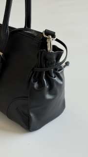 Uubags Prada Karin medium antiqued leather tote bag in black 32x17.5x10.5cm - 3