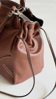 Uubags Prada Karin medium antiqued leather tote bag in chestnut brown 32x17.5x10.5cm - 3