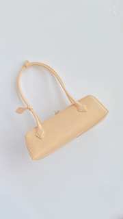 Uubags Alaia Le Teckel large peach goatskin leather shoulder bag 33x11x10cm - 6