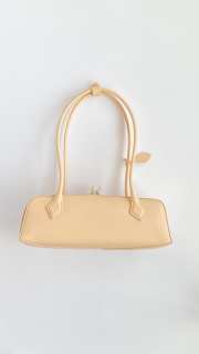 Uubags Alaia Le Teckel large peach goatskin leather shoulder bag 33x11x10cm - 4