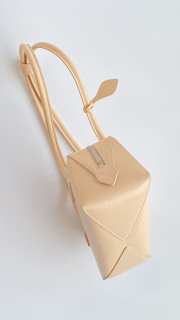 Uubags Alaia Le Teckel large peach goatskin leather shoulder bag 33x11x10cm - 2