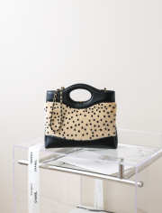 Uubags Chanel 31 mini shopping bag sheepskin & gold-plated metal light beige & black 22x23x5cm - 6