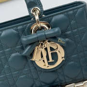 Uubags Dior Medium Lady D-Joy Bag Cannage Lambskin In Evergreen 26x13.5x5cm - 5