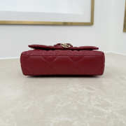 Uubags My Tender Dior Top Handle Mini Bag Garance Red Macrocannage Lambskin 21x11.5x7cm - 5