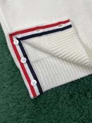 Uubags Thom Browne Wool Hector 4-Bar Cardigan In White - 4