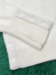 Uubags Thom Browne Wool Hector 4-Bar Cardigan In White - 5