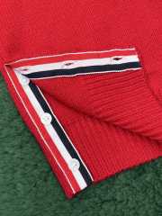 Uubags Thom Browne Wool Hector 4-Bar Cardigan In Red - 3