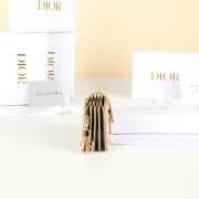 Uubags Lady Dior Jasmine Card Holder Powder Beige Patent Cannage Calfskin 10.5x6x2.5cm  - 5