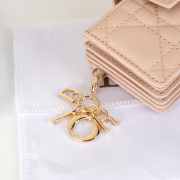 Uubags Lady Dior Jasmine Card Holder Powder Pink Cannage Lambskin 10.5x6x2.5cm - 2