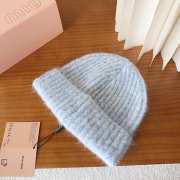 Uubags Miu Miu beanie with logo in light blue - 3