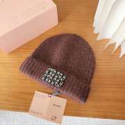 Uubags Miu Miu beanie with logo in brown - 6