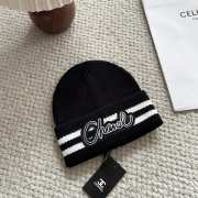 Uubags Chanel knit beanie hat with logo in black - 3