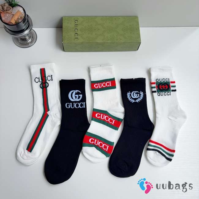 Uubags Gucci GG Cotton Blend Socks Set - 1