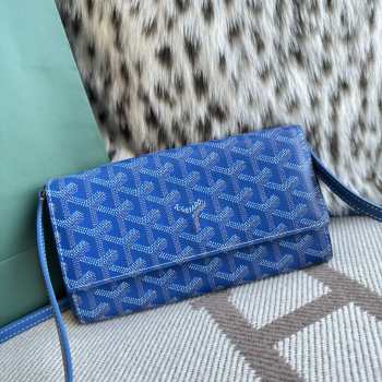 Uubags Goyard Varenne Continental Wallet In Sky Blue 19x12x3.3cm