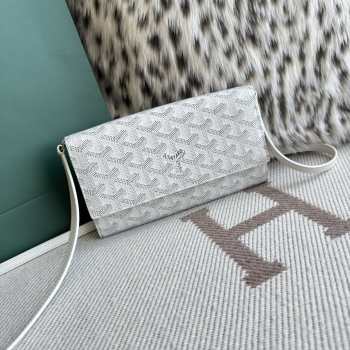 Uubags Goyard Varenne Continental Wallet In White 19x12x3.3cm