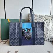 Uubags Goyard Villette Tote Bag MM In Navy Blue 45x15x32cm - 1