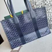 Uubags Goyard Villette Tote Bag MM In Navy Blue 45x15x32cm - 3