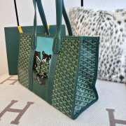 Uubags Goyard Villette Tote Bag MM In Green 45x15x32cm - 3