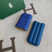 Uubags Goyard Churchill 3 Cigar Case In Blue 18x8x3.5cm - 3